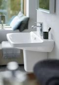 Duravit P3 Comforts Umvadlo, 650x500 mm, s prepadom, s otvorom na batriu, biela