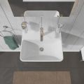 Duravit ME by Starck Umvadlo, 55x44 cm, s prepadom, s otvorom na batriu, biela