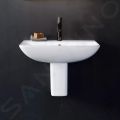 Duravit ME by Starck Umvadlo, 55x44 cm, s prepadom, s otvorom na batriu, biela