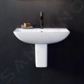 Duravit ME by Starck Umvadlo, 550x440 mm, s prepadom, s otvorom na batriu, biela