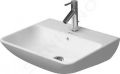 Duravit ME by Starck Umvadlo, 550x440 mm, s prepadom, s otvorom na batriu, biela