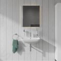 Duravit ME by Starck Umvadlo, 55x44 cm, s prepadom, s otvorom na batriu, biela