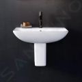 Duravit ME by Starck Umvadlo, 550x440 mm, s prepadom, s otvorom na batriu, WonderGliss, matn biela