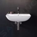 Duravit ME by Starck Umvadlo, 55x44 cm, s prepadom, s otvorom na batriu, matn biela
