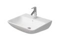 Duravit ME by Starck Um�vadlo 55x44 cm, s prepadom, otvor na bat�riu, DuraShield, matn� biela