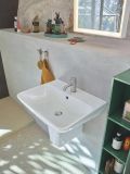 Duravit ME by Starck Umvadlo, 600x460 mm, s prepadom, s otvorom na batriu, biela