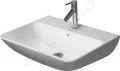 Duravit ME by Starck Umvadlo, 60x46 cm, s prepadom, s otvorom na batriu, biela