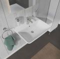 Duravit ME by Starck Umvadlo, 650x490 mm, s prepadom, s otvorom na batriu, WonderGliss, biela