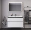 Duravit ME by Starck Umvadlo nbytkov, 1030x490 mm, s prepadom, s otvorom na batriu, WonderGliss, biela