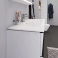 Duravit ME by Starck Umvadlo nbytkov, 1030x490 mm, s prepadom, s otvorom na batriu, WonderGliss, biela