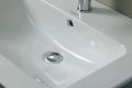 Duravit ME by Starck Umvadlo nbytkov, 1030x490 mm, s prepadom, s otvorom na batriu, WonderGliss, biela