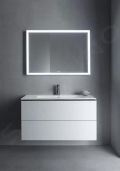 Duravit ME by Starck Umvadlo nbytkov, 103x49 cm, s prepadom, s otvorom na batriu, biela