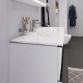 Duravit ME by Starck Umvadlo nbytkov, 103x49 cm, s prepadom, s otvorom na batriu, biela