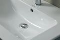 Duravit ME by Starck Umvadlo nbytkov, 103x49 cm, s prepadom, s otvorom na batriu, biela