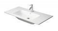 Duravit ME by Starck Um�vadlo 103x49 cm, s prepadom, otvor na bat�riu, DuraShield, matn� biela