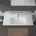 Duravit ME by Starck Umvadlo nbytkov 123x49 cm, s 1 otvorom na batriu, alpsk biela