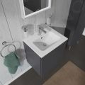 Duravit ME by Starck Nbytkov umvadlo, 530x430 mm, 1 otvor na batriu, s WonderGliss, biela