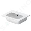 Duravit ME by Starck Nbytkov umvadlo, 530x430 mm, s WonderGliss, matn biela