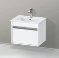 Duravit ME by Starck Um�vadlo 53x43 cm, s prepadom, otvor na bat�riu, DuraShield, biela