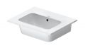 Duravit ME by Starck Um�vadlo 53x43 cm, s prepadom, bez otvoru na bat�riu, DuraShield, biela