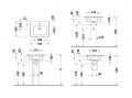 Duravit ME by Starck Um�vadlo 53x43 cm, s prepadom, bez otvoru na bat�riu, DuraShield, matn� biela