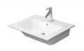 Duravit ME by Starck Um�vadlo 63x49 cm, s prepadom, otvor na bat�riu, DuraShield, biela