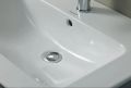 Duravit ME by Starck Umvadlo nbytkov, 83x49 cm, s prepadom, s otvorom na batriu, biela