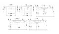 Duravit ME by Starck Um�vadlo 83x49 cm, s prepadom, otvor na bat�riu, DuraShield, biela