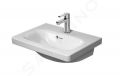 Duravit DuraStyle Umvadlo, 55x40 cm, s prepadom, s otvorom na batriu, biela