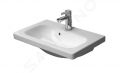 Duravit DuraStyle Umvadlo nbytkov Compact, 64x40 cm, s 1 otvorom na batriu, s WonderGliss, alpsk biela