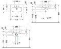 Duravit DuraStyle Umvadlo nbytkov Compact, 635x400 mm, s 1 otvorom na batriu, alpsk biela