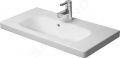 Duravit DuraStyle Umvadlo nbytkov Compact, 79x40 cm, s 1 otvorom na batriu, biela