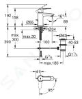 Grohe Eurostyle Cosmopolitan Pkov umvadlov batria S, chrm