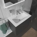 Duravit ME by Starck Umvadlo nbytkov Compact, 630x400 mm, s 1 otvorom na batriu, s WonderGliss, alpsk biela