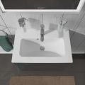 Duravit ME by Starck Umvadlo nbytkov Compact, 630x400 mm, s 1 otvorom na batriu, s WonderGliss, alpsk biela