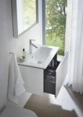 Duravit ME by Starck Umvadlo nbytkov Compact, 63x40 cm, s 1 otvorom na batriu, alpsk biela