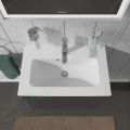 Duravit ME by Starck Umvadlo nbytkov Compact, 63x40 cm, s 1 otvorom na batriu, alpsk biela