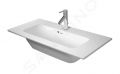 Duravit ME by Starck Umvadlo nbytkov Compact, 830x400 mm, s 1 otvorom na batriu, s WonderGliss, alpsk biela