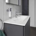 Duravit ME by Starck Umvadlo nbytkov Compact, 830x400 mm, s 1 otvorom na batriu, s WonderGliss, alpsk biela