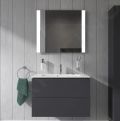 Duravit ME by Starck Umvadlo nbytkov Compact, 830x400 mm, s 1 otvorom na batriu, s WonderGliss, alpsk biela