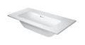 Duravit ME by Starck Um�vadlo 83x40 cm, s prepadom, bez otvoru na bat�riu, DuraShield, biela