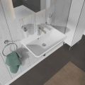 Duravit ME by Starck Umvadlo, 600x400 mm, s prepadom, s otvorom na batriu, WonderGliss, biela