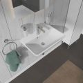 Duravit ME by Starck Umvadlo, 60x40 cm, s prepadom, s otvorom na batriu, biela
