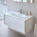 Duravit Viu Umvadlo, 103x49 cm, s prepadom, s otvorom na batriu, WonderGliss, biela