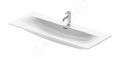 Duravit Viu Umvadlo 123x49 cm, s 1 otvorom na batriu, s WonderGliss, alpsk biela