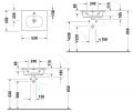 Duravit Viu Umvadlo, 53x43 cm, s prepadom, s otvorom na batriu, biela