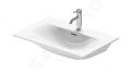 Duravit Viu Umvadlo, 730x490 mm, s prepadom, s otvorom na batriu, WonderGliss, biela