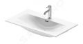 Duravit Viu Umvadlo, 83x49 cm, s prepadom, s otvorom na batriu, WonderGliss, biela