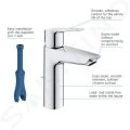 Grohe QuickFix Start Umvadlov batria s vpustom, chrm