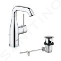 Grohe Essence Umvadlov batria s vpustom, chrm